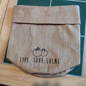 Burlap Fresh Market Vegetable Bag 12"